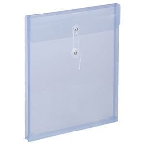 （まとめ） スガタ エンベロップ（ひも付） A4マチ付 ブルー EBA4BL 1パック（5枚） 10セット