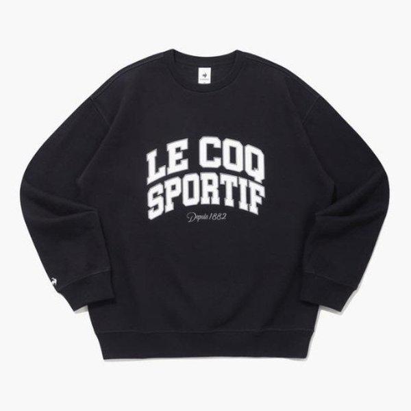 M 長袖Tシャツ UQC QP423TFSO3-BLK 裏起毛スウェットシャツ / ブラック