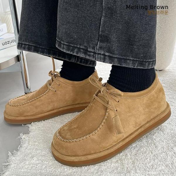 女性モカシン スエードローファー KR31