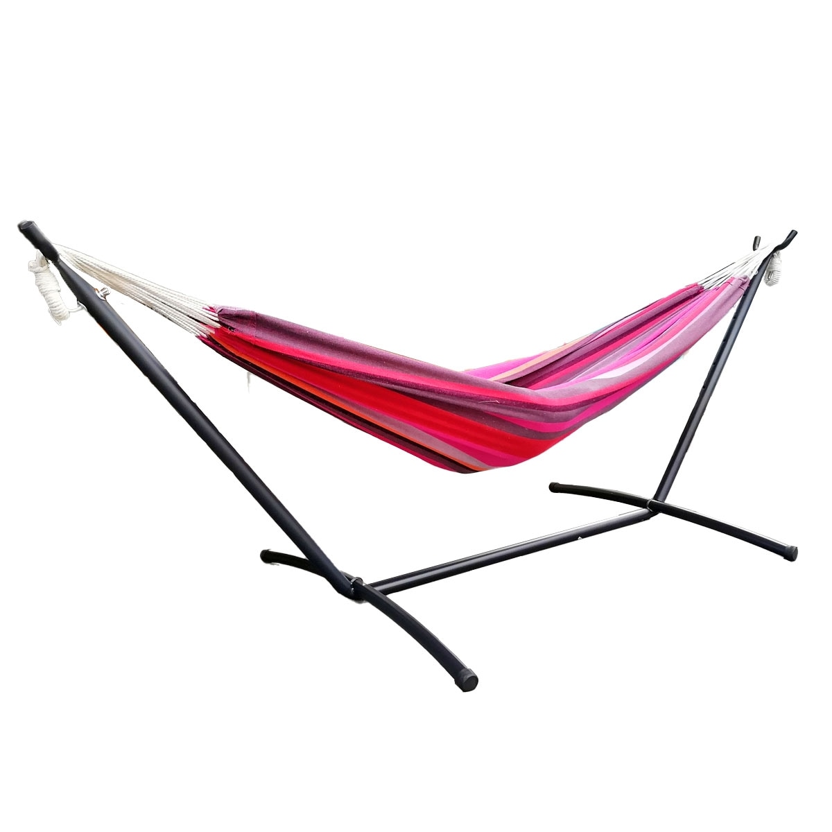 ハンモック 自立式ハンモック ロングタイプ キャンプ リビング ダイニング キャンプ アウトドア レジャー スタンドセット 高さ調節可能 F 9,859円