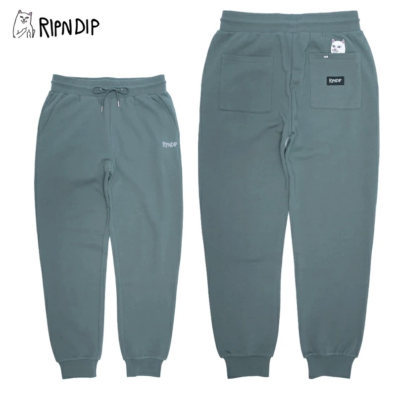 リップンディップ Peek A Nerm SweatpantsCharcoal スウェットパンツ ロングパンツ 男性用 メンズ