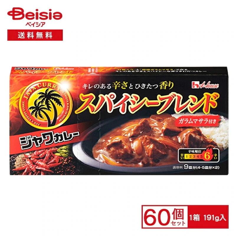 ハウス ジャワカレースパイシーブレンド 191g×60個まとめ買い 業務用 送料無用 ケース販売