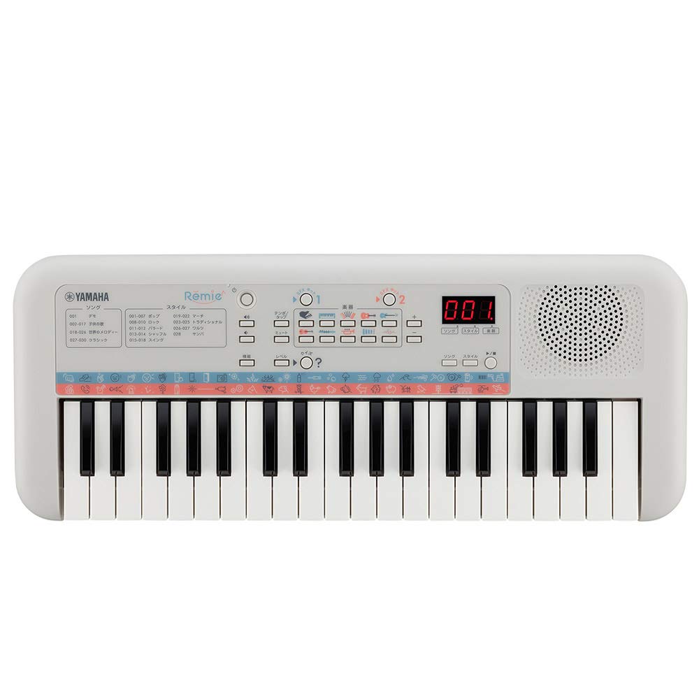 ヤマハ 電子キーボード 37ミニ鍵盤 PSS-E30 Remie(レミィ) ホワイト クイズモード 自動伴奏機能搭載