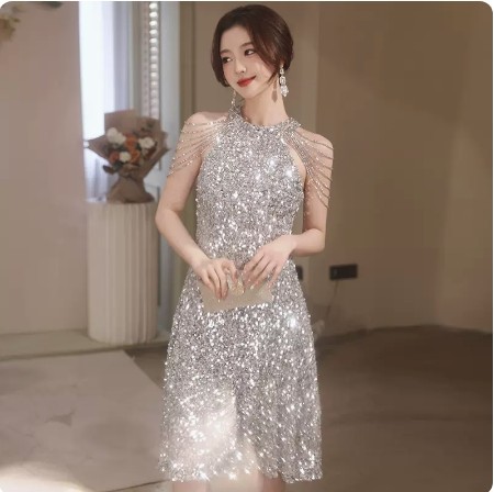 パーティドレスウェディングドレ 結婚式二次会 ホルターネックドレス 前撮りワンピース Aライン マーメイド 花嫁ロングドレスお呼ばれ 20代30代40代ワンピース