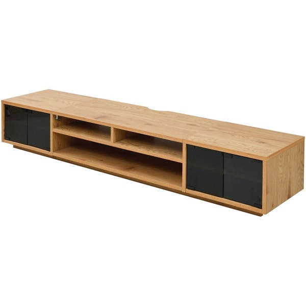 JKプラン FTV-LOWSET-GGNA ナチュラル [テレビ台 ロータイプ(ガラス扉)] メーカー直送