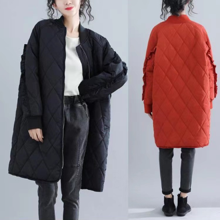 品質いいな新品 アウター レディース ノーカラーコート キルティング ロング 中綿 シンプル カジュアル 秋冬 7,071円