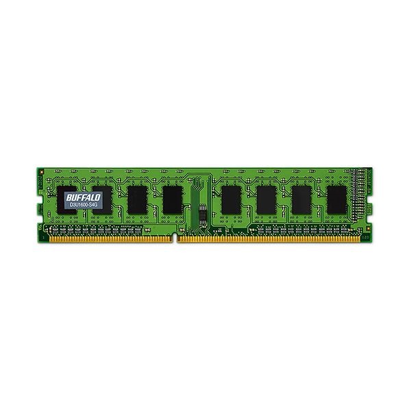 (まとめ)バッファロー 法人向けPC3-12800 DDR3 1600MHz 240Pin SDRAM DIMM 4GB MV-D3U1600-S4G1枚3セット