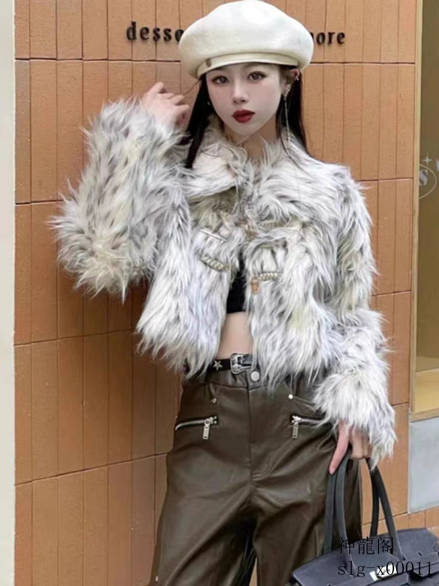 ウール秋冬 レディース ファーコート 毛皮コート レディースコート フェイクファー アウター ジャケット　暖かい OL　通勤　レディースアウター