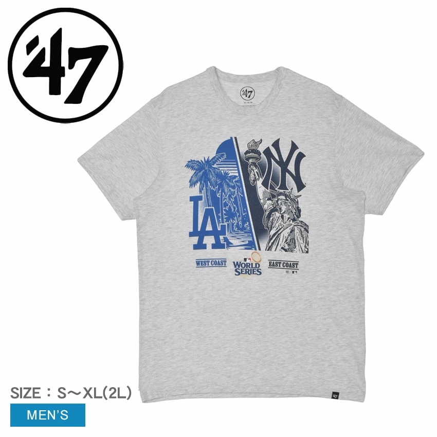 NEW YORK YANKEES VS LOS ANGELES DODGERS MLB DUELING 2024 WORLD SERIES ID 47 FRANKLIN TEE メンズ 野球 半袖