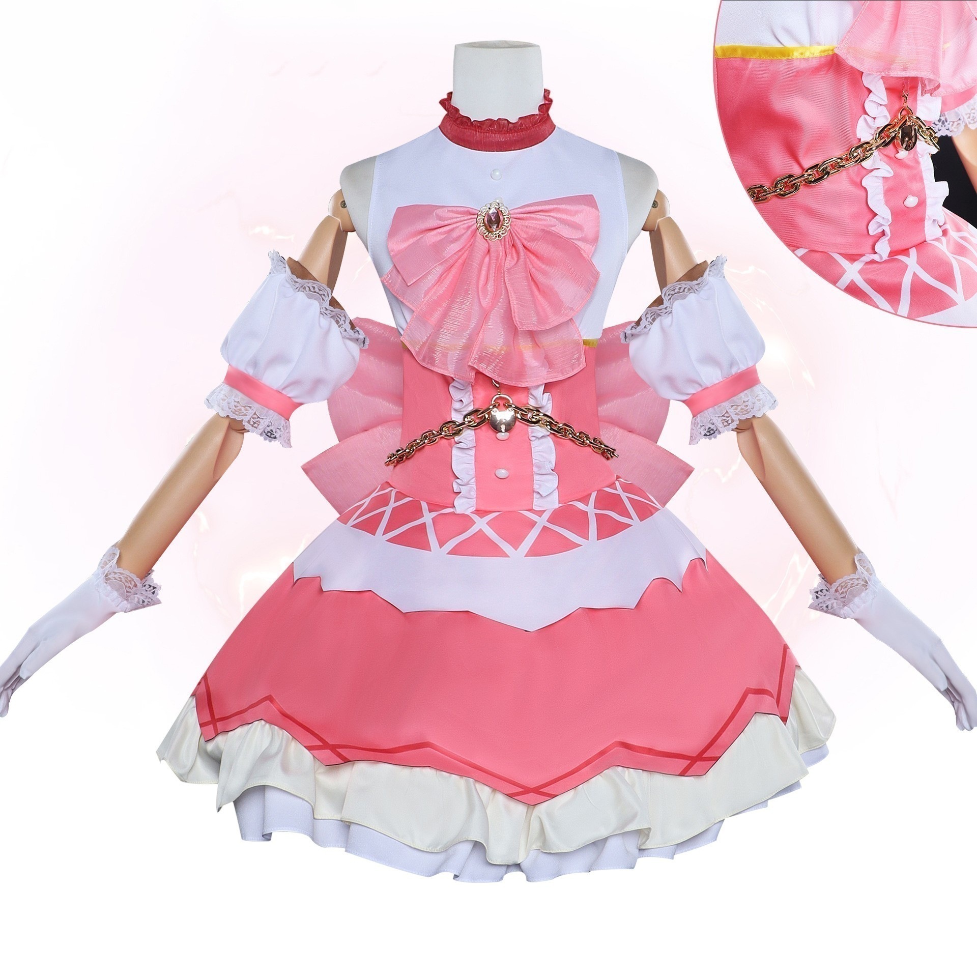 【即納&迅速な出荷】魔法少女まどかコスプレ衣装剧场版魔女夜回天鹿目円香ドレス女