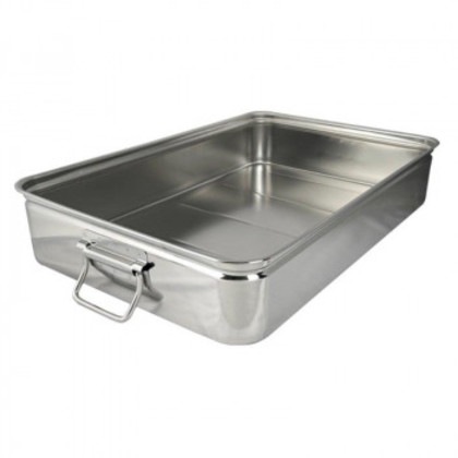 スギコ 18-8手付番重バット(丸棒取手) SH-6644-12H(特大・深型12cm) ST0978