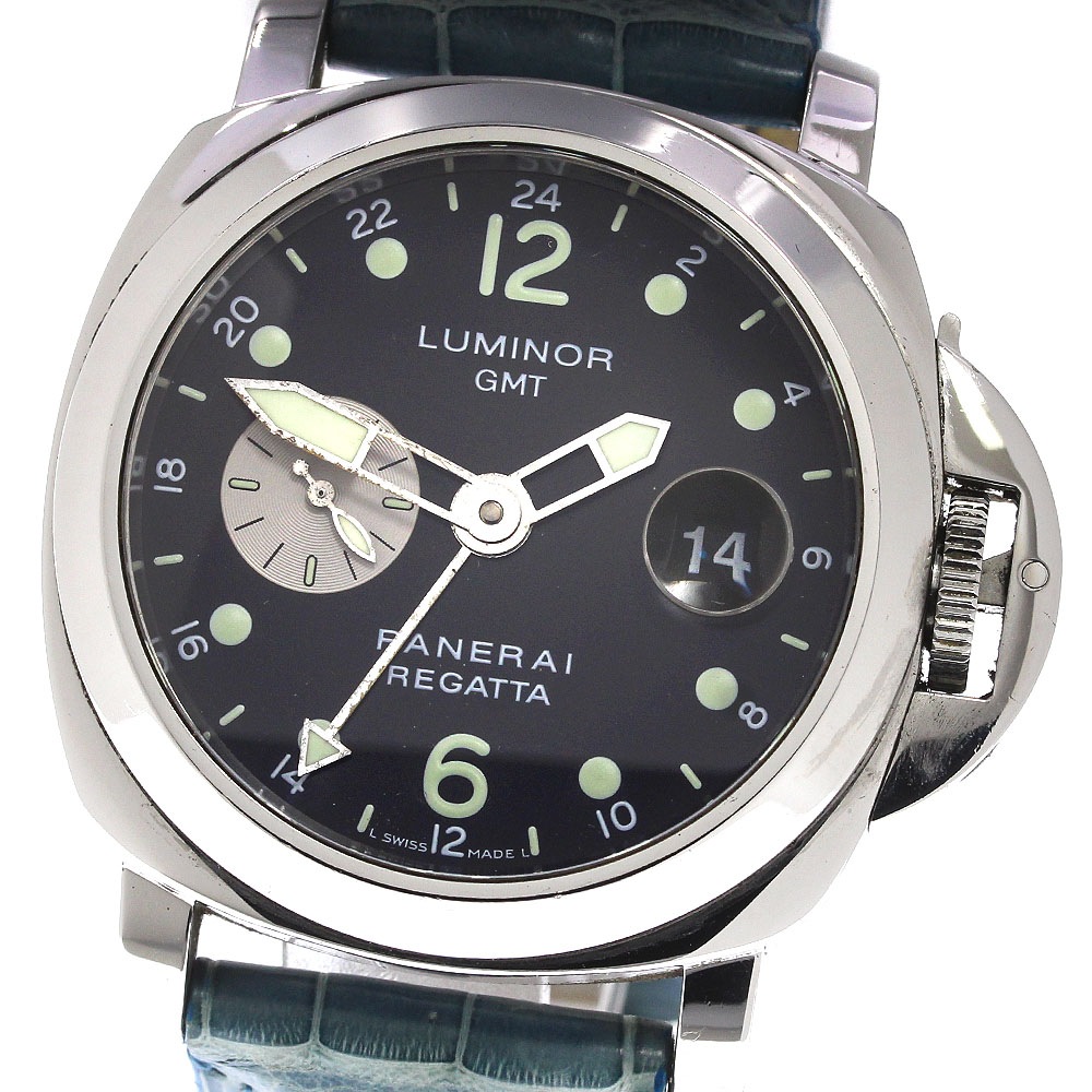 【PANERAI】パネライ ルミノール GMT レガッタ スモールセコンド デイト PAM00156 自動巻き メンズ_723121【中古】