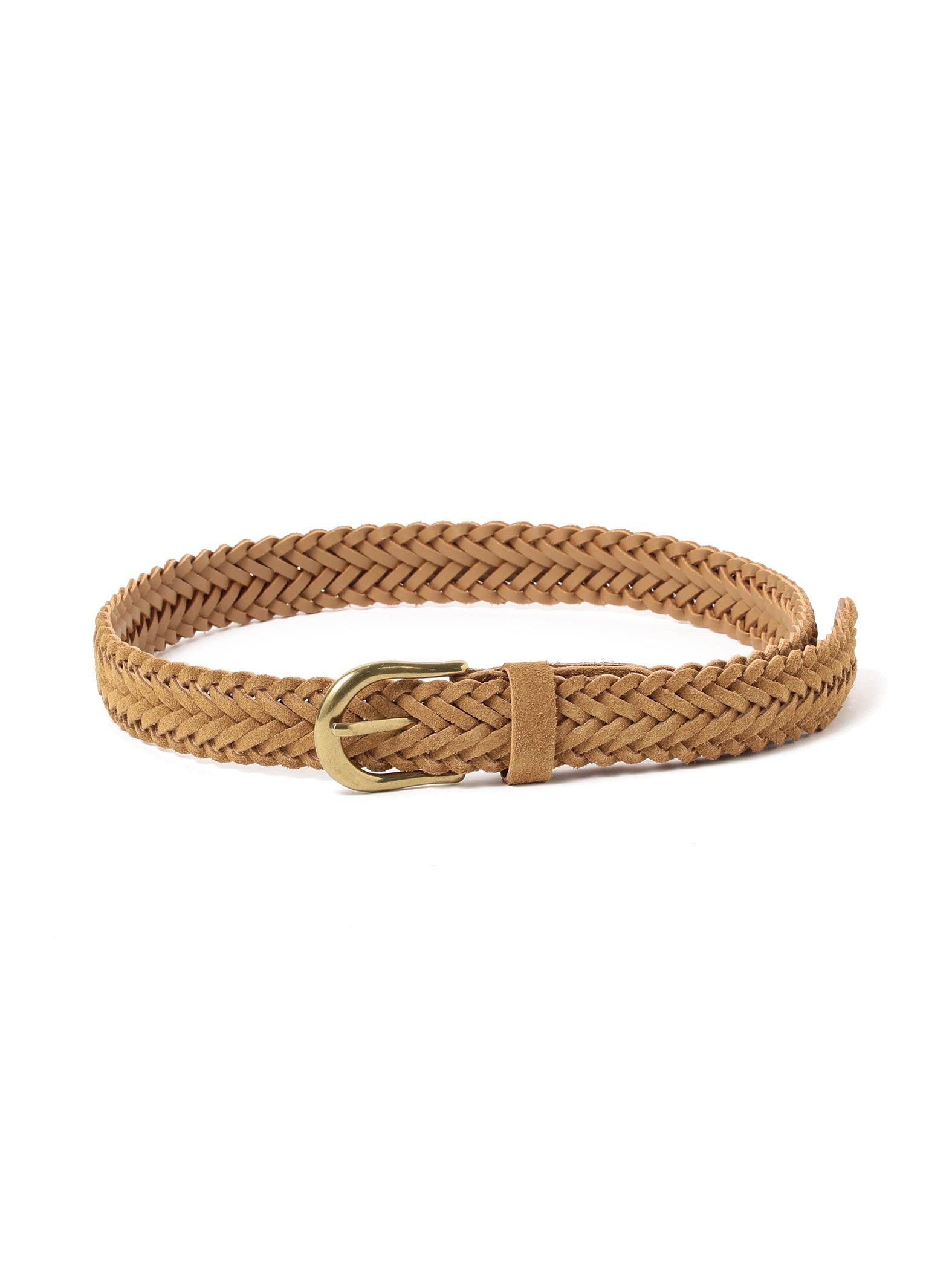 [ビームスプラス] レザーベルト Suede Mesh Belt メンズ 38520018905