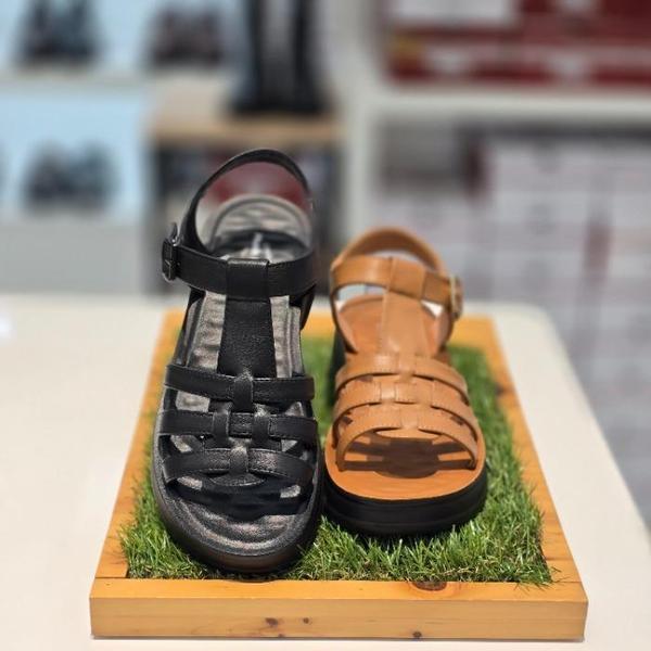 セーブゾーン04 女性コンフォートカジュアルモールドストラップベーシックサンダル5cm ブラック 33FQ036 (S15077030)