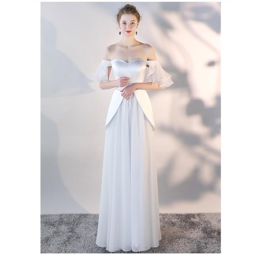 セクシー ロングドレス マキシワンピース プリンセスドレス 花嫁の介添えドレス 結婚式 二次会 演奏