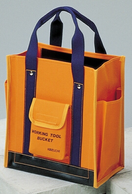6号（オレンジ）防水帆布 ワーキングツールバッグ 小（TS-12BOR） ガーデニング DIY 道具