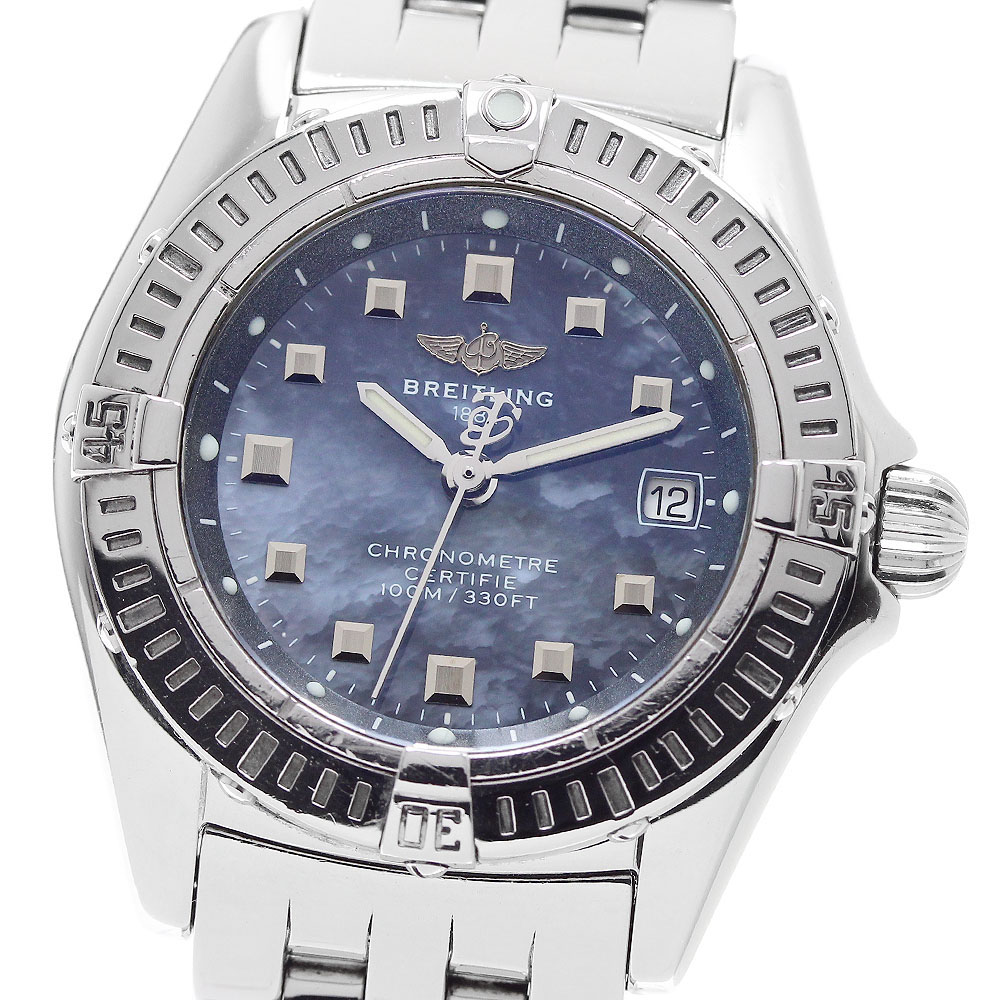 ブライトリング BREITLING A72345 カリスティーノ デイト クォーツ レディース _959426【中古】