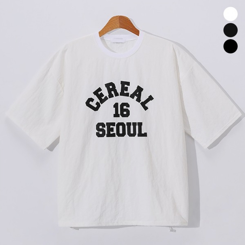 ソウルプリントオーバーフィットストリング半袖Tシャツ BMRT4569