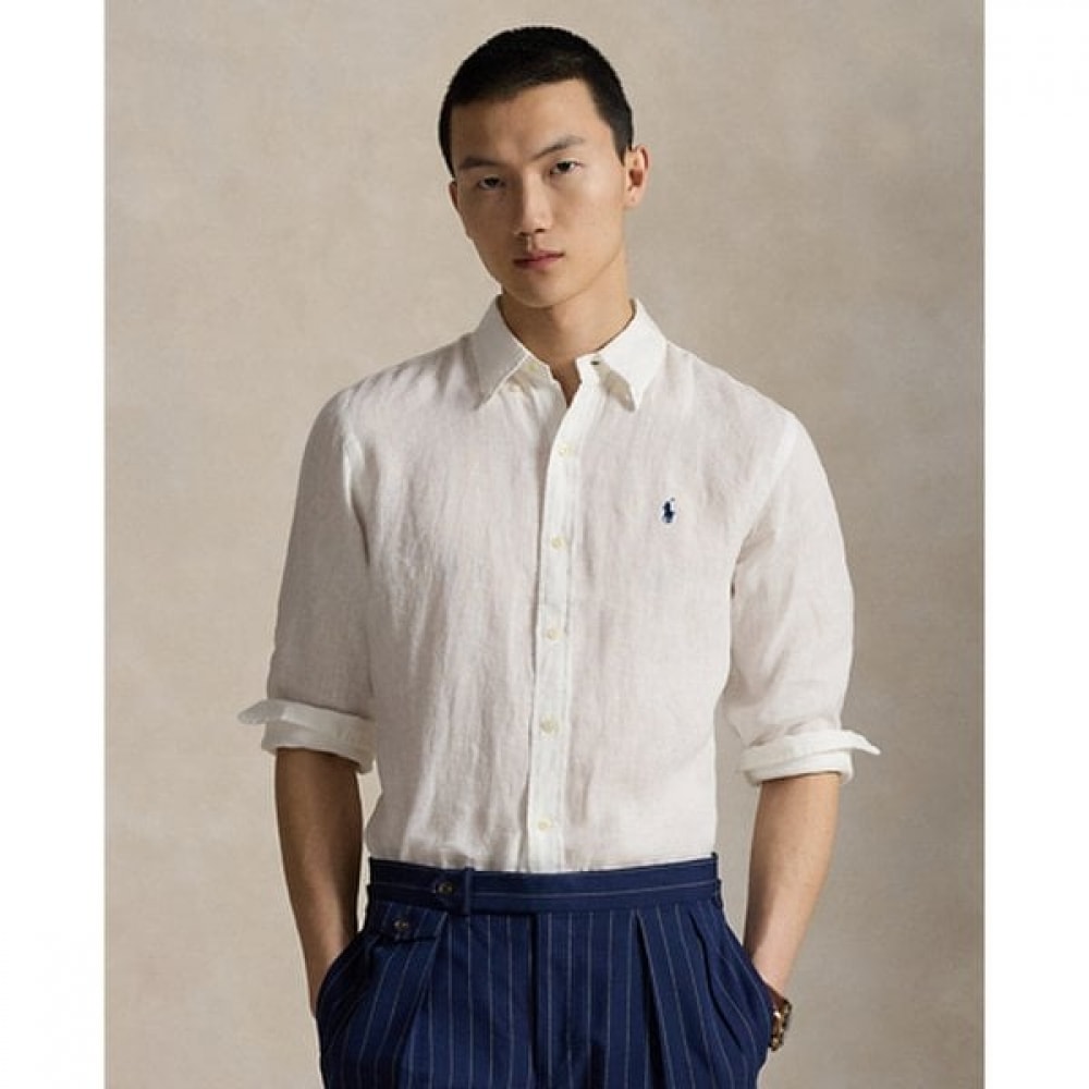 ポロラルフローレンメンズクラシックフィットリネンシャツ (MNPOWOV16824146100)