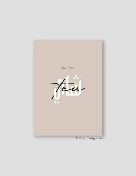 Doenvang BUT FIRST TEA, BEIGE