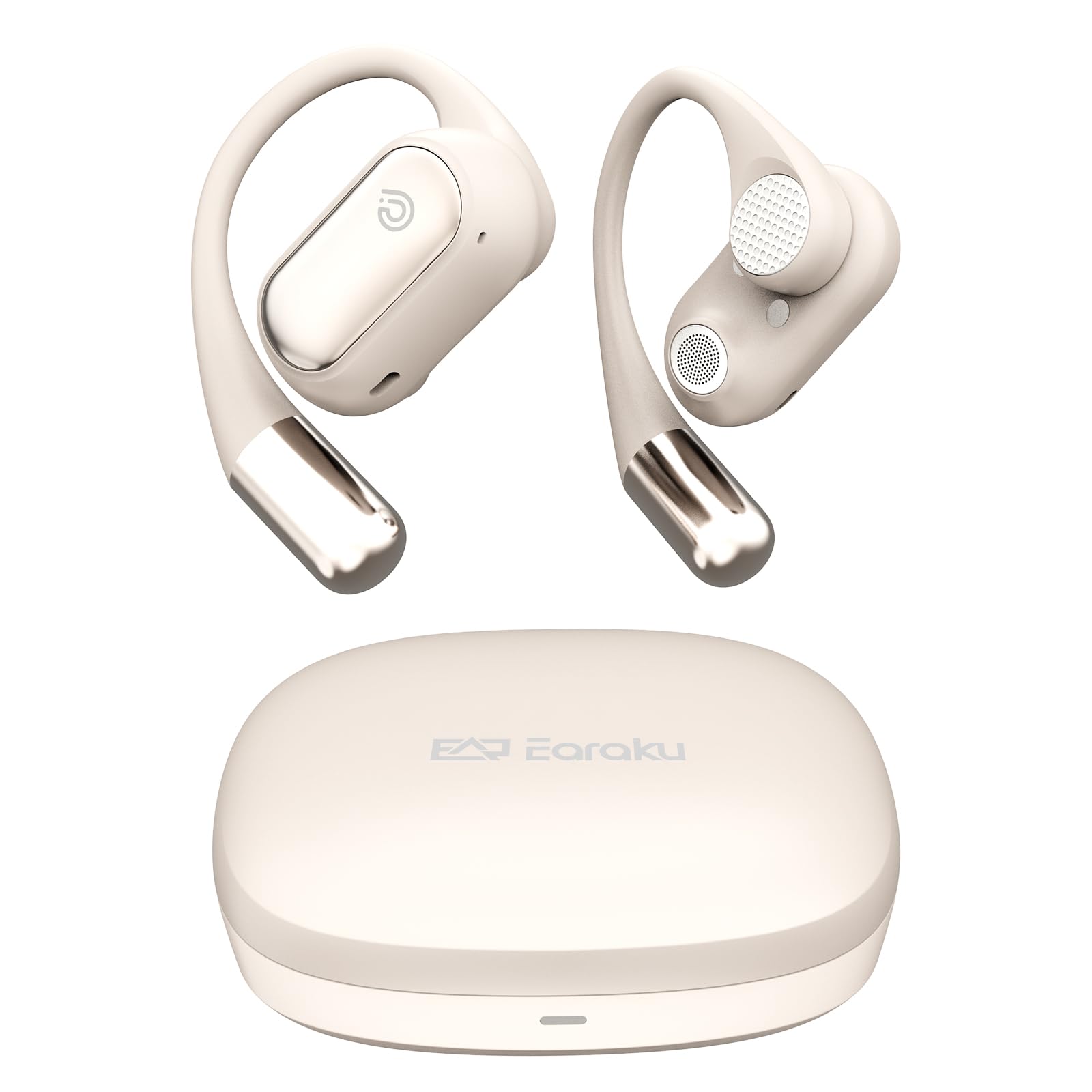 【全国送料無料】 【新次元のオープンイヤー ワイヤレスイヤホン・音漏れ無し】 Earaku (イアラク) ワイヤレスイヤホン 超軽量 耳を塞がない 耳掛け式 究極のフィット感 イヤフォン 骨伝導 の革