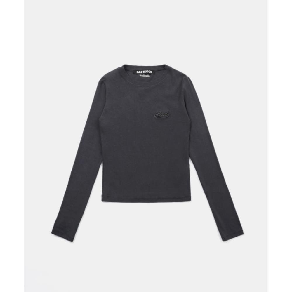 BADBLOOD Beyond Soft Long Sleeve Charcoal w-tee24-084