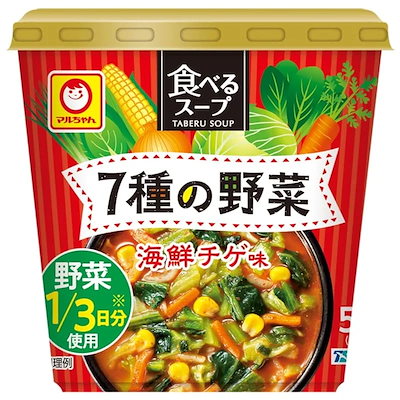 他サイト： マルちゃん 食べるスープ 7種の野菜 海鮮チゲ味 15g×6個の商品画像
