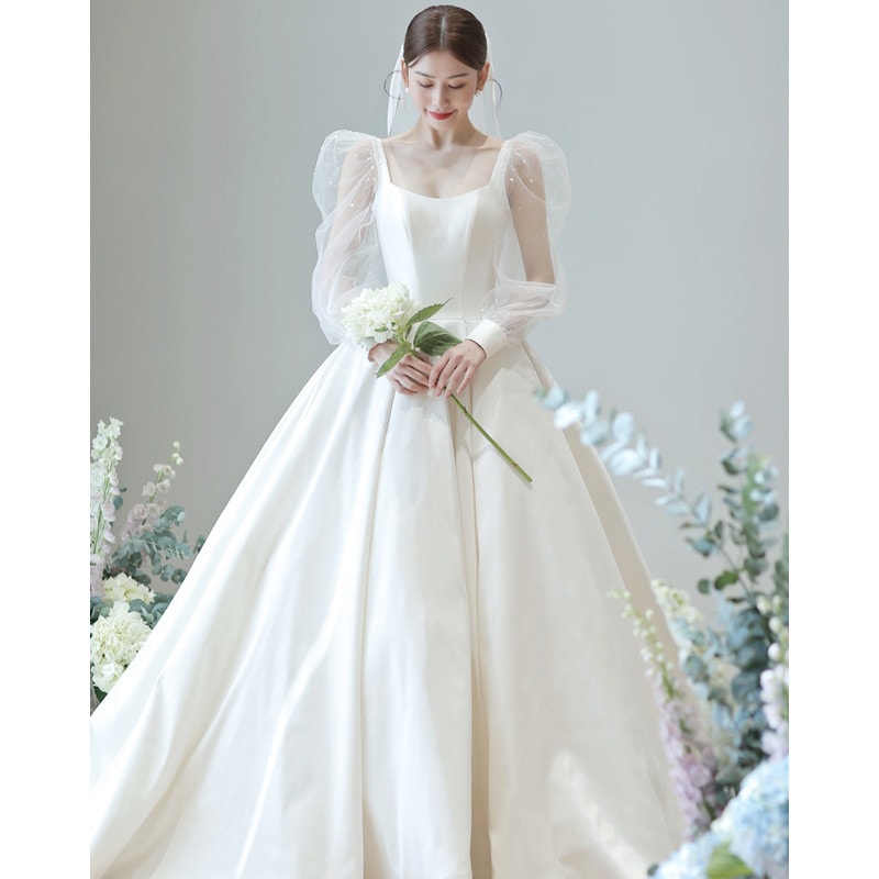 ウェディングドレス 白結婚式 ワンピース夏 ウェディングドレス パーティードレス 演奏会 発表会 結婚式 ドレス ウェディングドレス パーティードレス 花嫁ドレス ベアトップ ロングドレス 二次会41