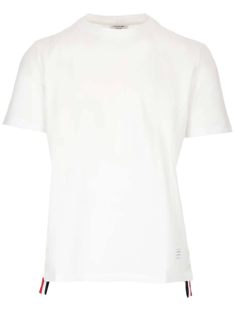 今季ブランド トムブラウンMJS056A-00050100 ホワイト 春夏2024 Tシャツ メンズ ia Tシャツ サイズ:XL(US)