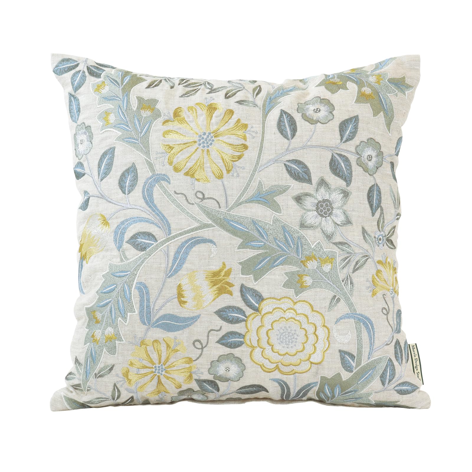 川島織物セルコン Morris Design Studio モリスデザインスタジオ クッションカバー ウィルヘルミナ ブルー 45×45cm LL1745