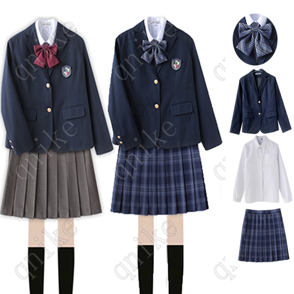 日本メーカー新品 女子高生 制服 セット スカート ブレザー 大きいサイズ 総合福袋 チェック柄スカート 女子 プリーツスカート