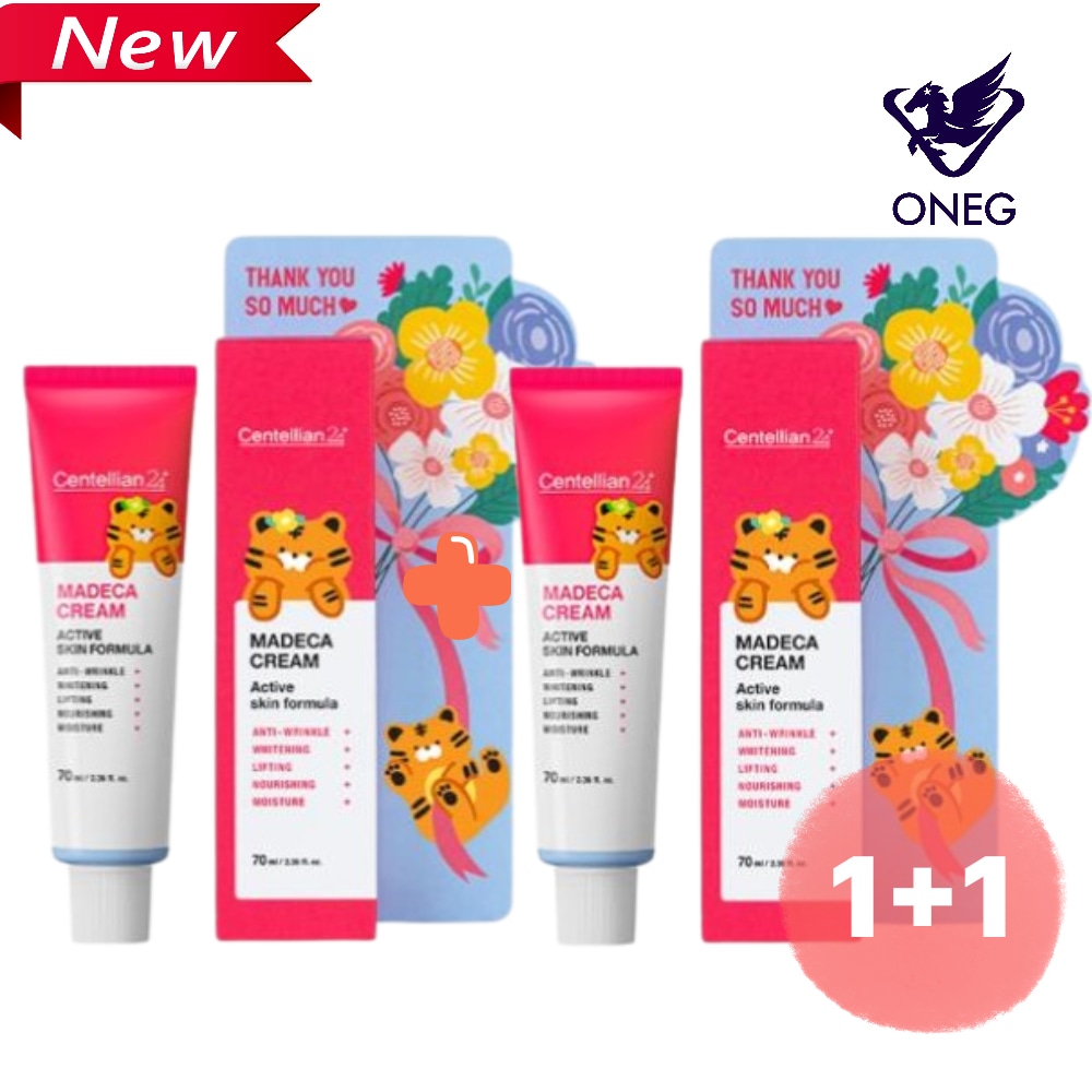 [肌バリアケア1+1/NEW] マデカ クリーム アクティブ スキン フォーミュラ サンキュー エディション 70ml X 2個/TECA/弾力/3Dリフティング/保湿/ギミケア/パンテノール/ツボク