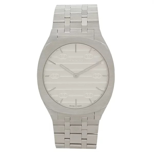 レディース 時計 34mm クォーツ シルバー YA163402 ステンレス