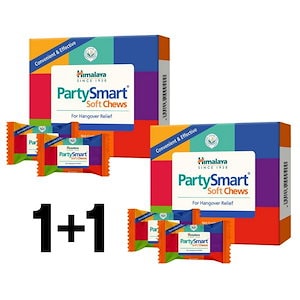 [1+1] ヒマラヤ 二日酔い解消 パーティースマート チュー 10P / Himalaya partysmart soft chews