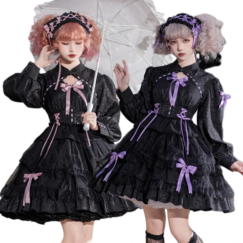 ロリータドレス ゴシック JSK エレガント 可愛い ドレス コントラクトクロス 編み上げ 綺麗 コスプレ お姫様 7,703円
