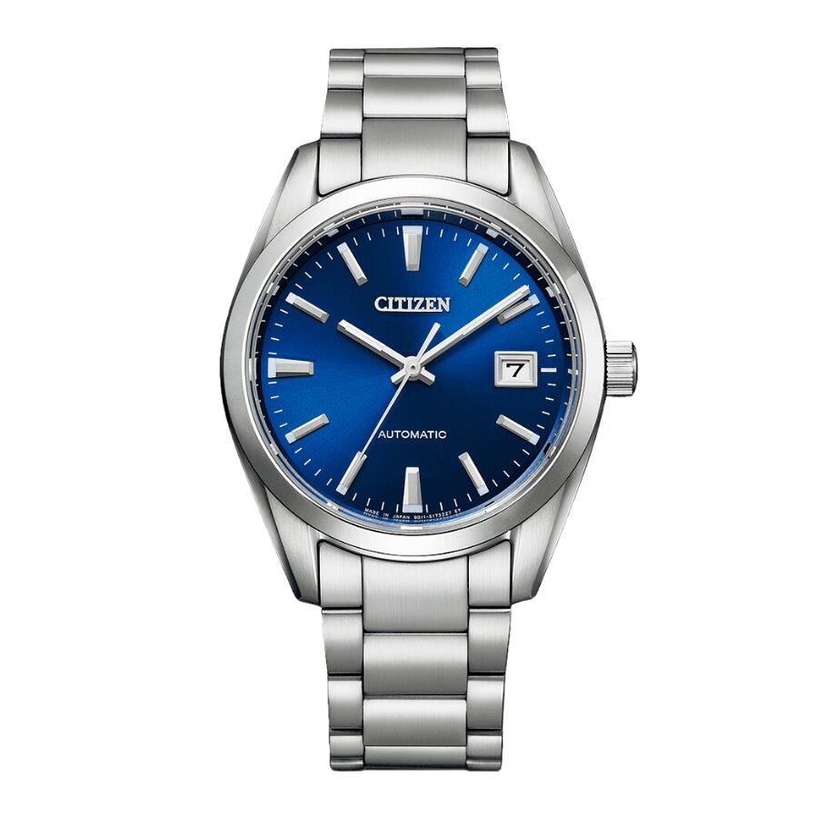 機械式 自動巻 手巻付 日本製 ブルー メンズ NB1050-59L 腕時計