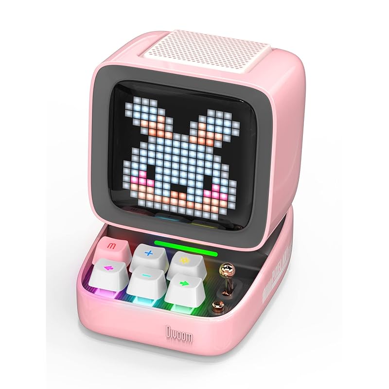 Divoom Ditoo-Pro ポータブルBluetoothスピーカー3.55インチLEDスクリーンピクセルディスプレイDSPワイヤレススピーカーAPPコントロールオーディオHDメカニカルキー