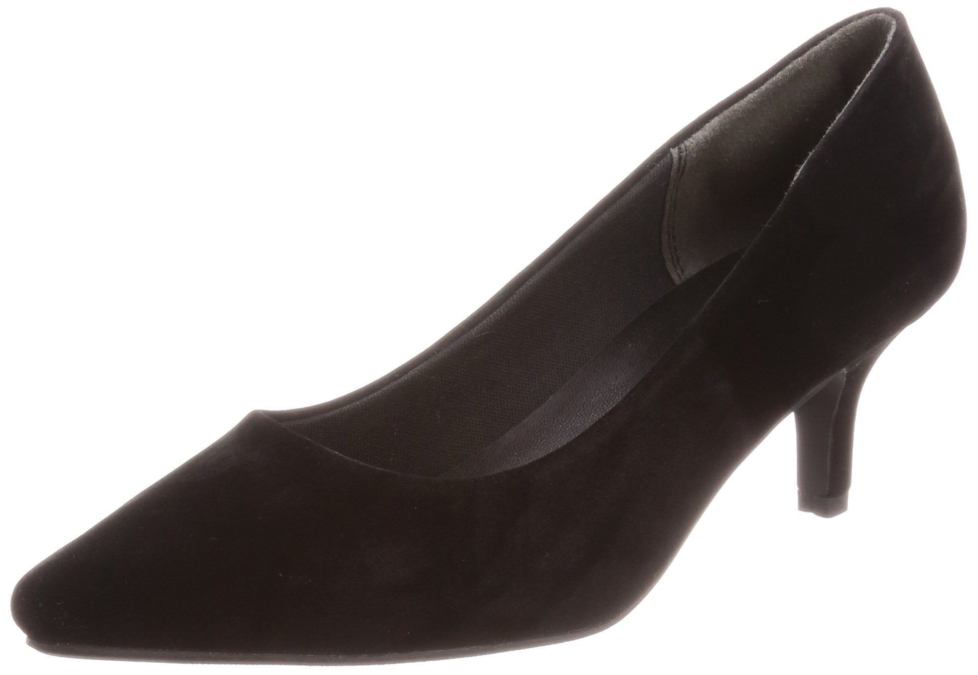 [アミアミ] 累計7万1703足突破！走れるパンプス 6cmヒール パンプス レディース CX2610 (39(24.5cm), ブラック(スエード))