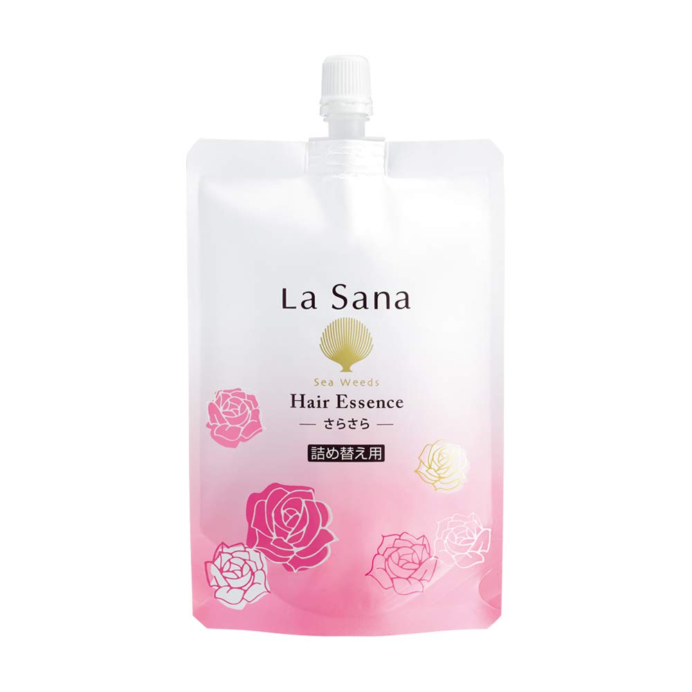 海藻 ヘア エッセンス さらさら 詰め替え用 (140ml / ローズの香り) ヘアオイル 洗い流さないトリートメント ヘアエッセンス