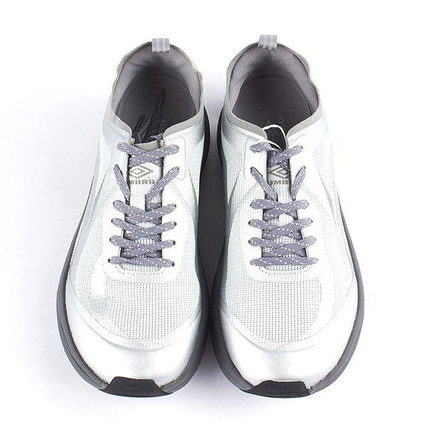 共用ワイドフィット キオ ゼロクッシュ スニーカー シルバー UQ123CTP20