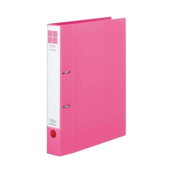 (まとめ) コクヨ Dリングファイル(スムーススタイル) A4タテ 300枚収容 背幅45mm ピンク フ-UDS430P 1冊 (×20セット)