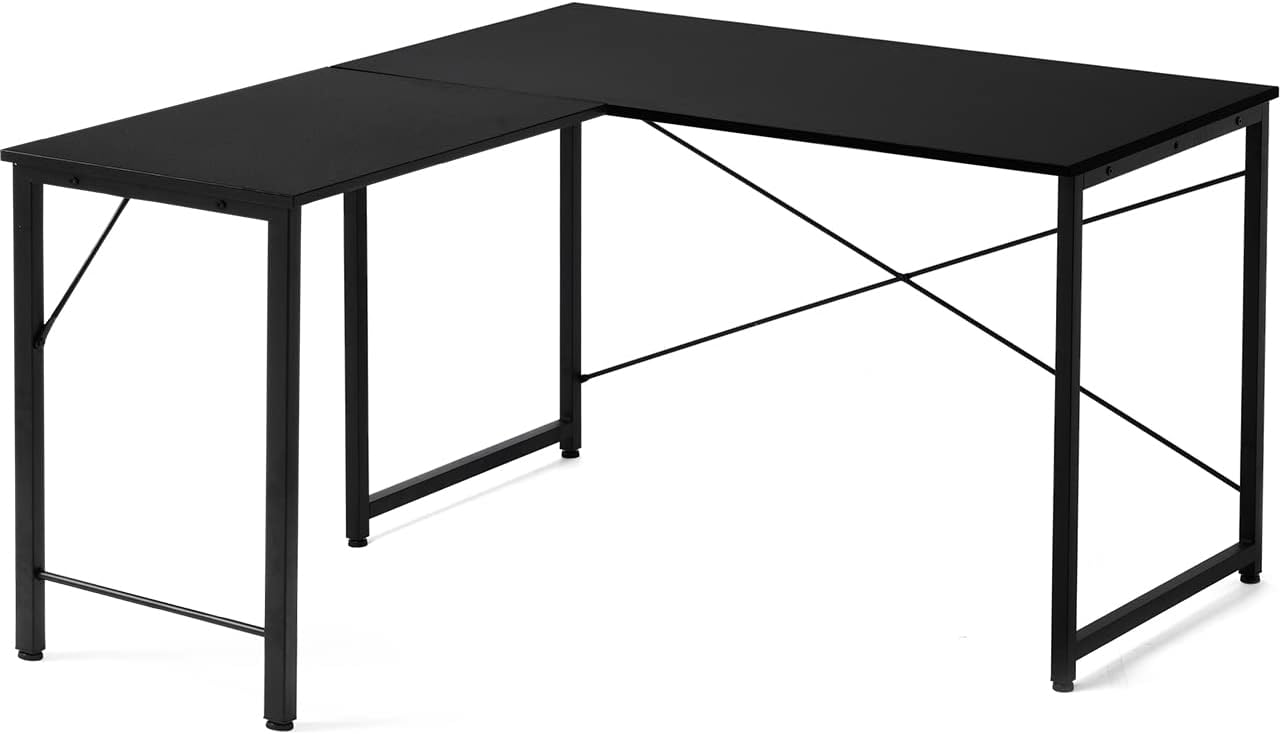 サンワダイレクト L字デスク 幅120×奥行120cm モニターアーム対応 ゲーミングデスク ブラック 102-DESKF00448BK3