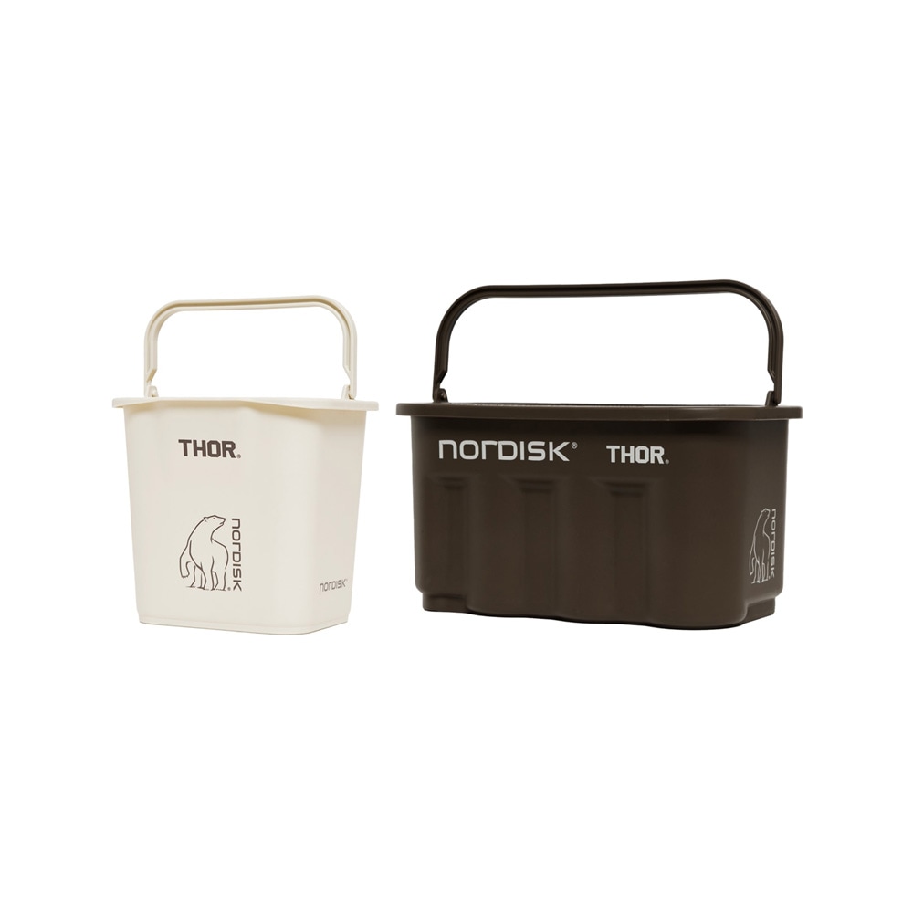 ノルディ x THOR コラボ 収納ボックス 4.7L ライトベージュ + 9.5L ダークキャメル SET 韓国限定商品その他