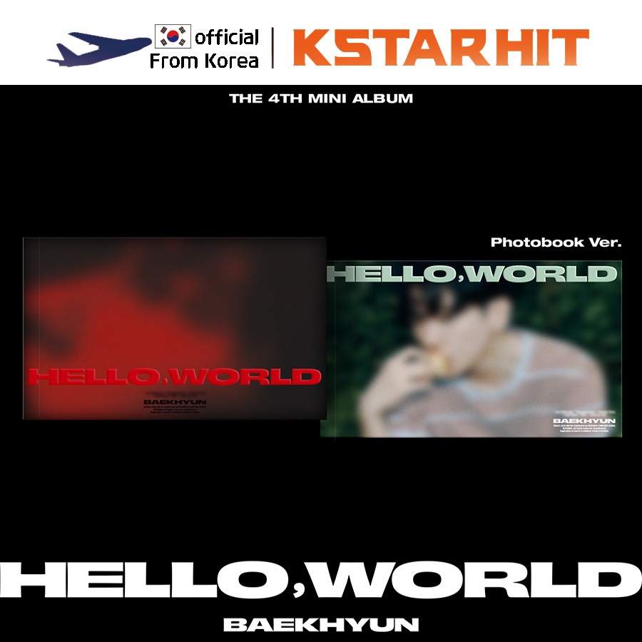 (2種セット/ Photobook Ver.) BAEKHYUN - Hello World (4thミニアルバム)