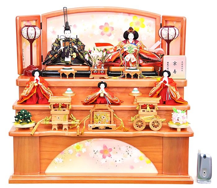 雛人形 ひな人形 お雛様 おひなさま かわいい 手作り 2025年 新作 秀光 限定品 送料無料 コンパクト ミニ 初節句 ひな祭り 収納 段 三段 五人 ５人 桜 さくら 買得 お得 人気 ランキ