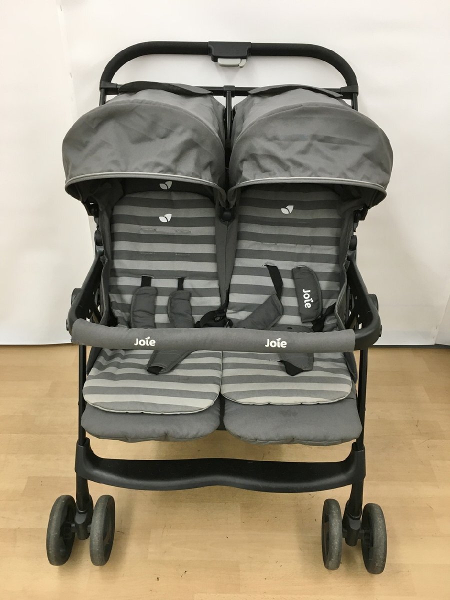 カトージ KATOJI 二人乗りベビーカー JOIE エアツイン 新生児～体重15kg 専用レインカバー 取扱説明書付き 2510LS078