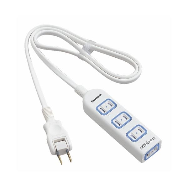 (まとめ) パナソニック ザ・タップX 2P・4個口 ホワイト 1.0m WHA2514WKP(1個) (×10セット)