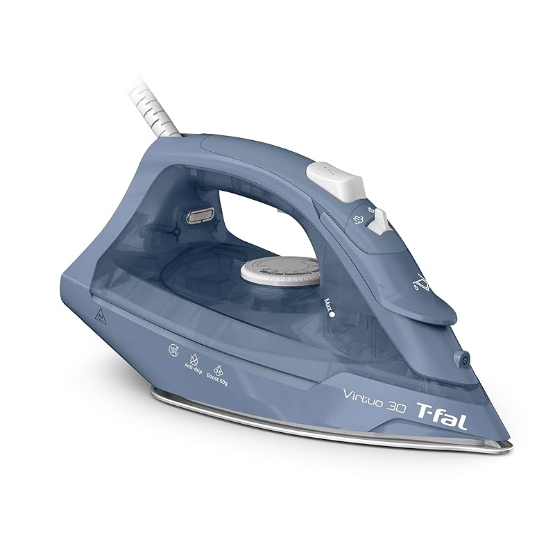 【オンライン限定】 ティファール コード付き スチームアイロン パワフルジェットスチーム 最短約30秒立ち上がり 大容量タンク セラミックかけ面 自動オフ機能 「ヴァーチュオ30」 FV2C66J0 5,175円
