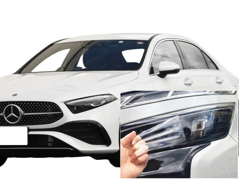 ヘッドライトプロテクションフィルム (ベンツ Aクラス W177) 車種専用 カット済み 左右セット ヘッドライト保護 メルセデスベンツ用 6,820円