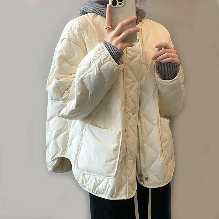 ダウンジャケット レディース ショート 大きいサイズ ダウンコート アウター ショートダウン コート 上着 きれいめ 軽量 秋 冬 冬服 暖かい 防寒 前開き 着痩せ 韓国ファッション 可愛い カジュ